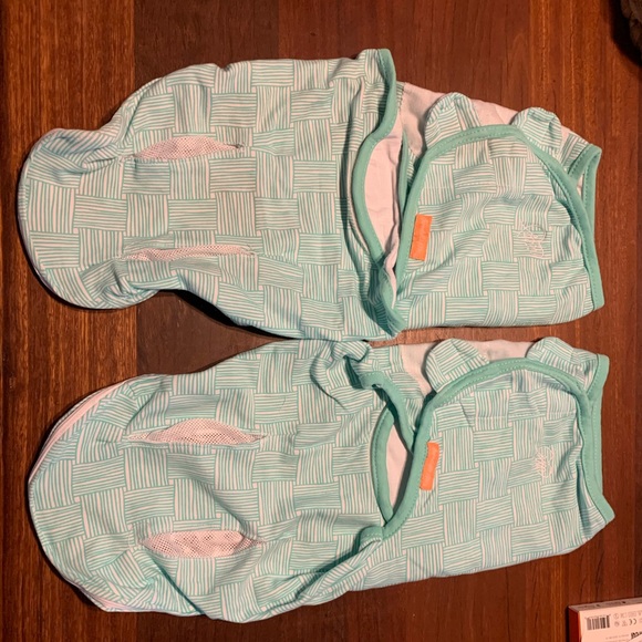 (2) Swaddleme Luxe Perfect Temp Organic Cotton Swaddle 0-3 - Picture 3 of 4